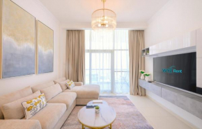 Lovely 1BR in Scala Tower with Canal & Burj View
